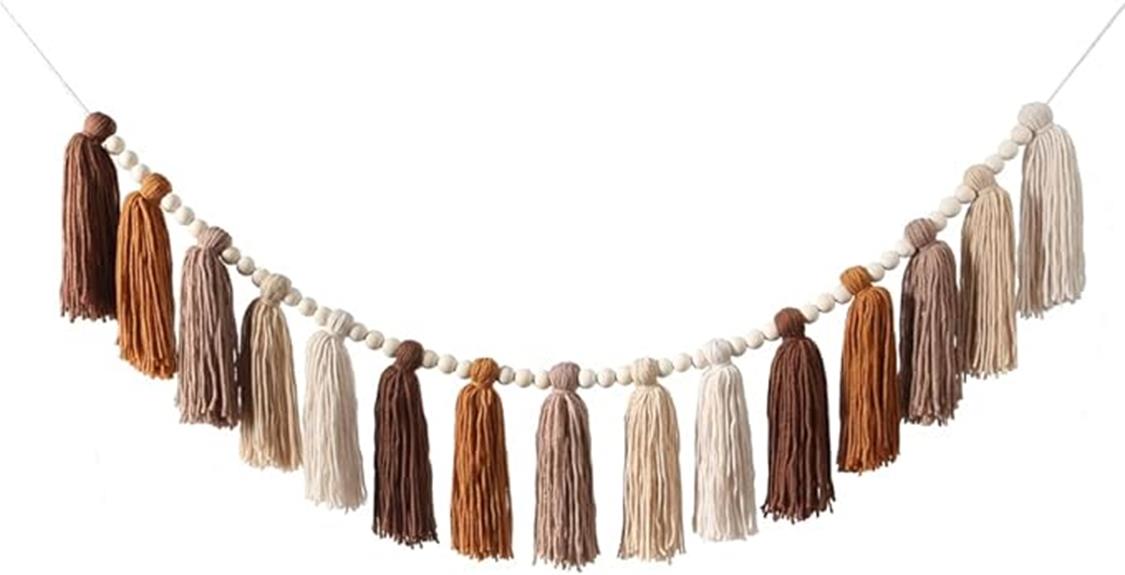 boho tassel garland decor