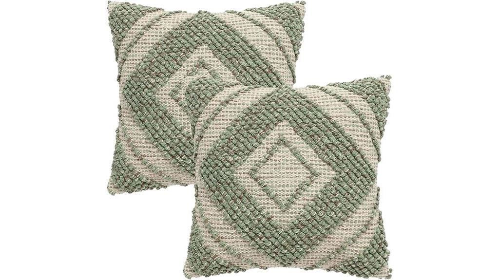 boho textured cushion covers