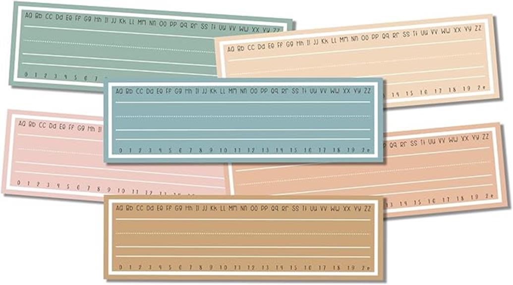 boho themed name tag stickers