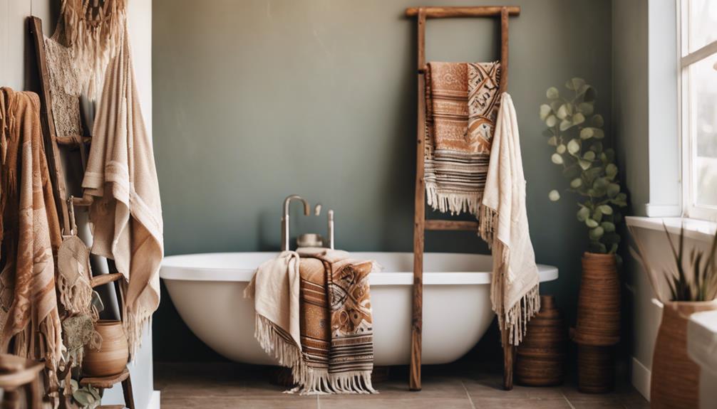 boho towels for chic decor