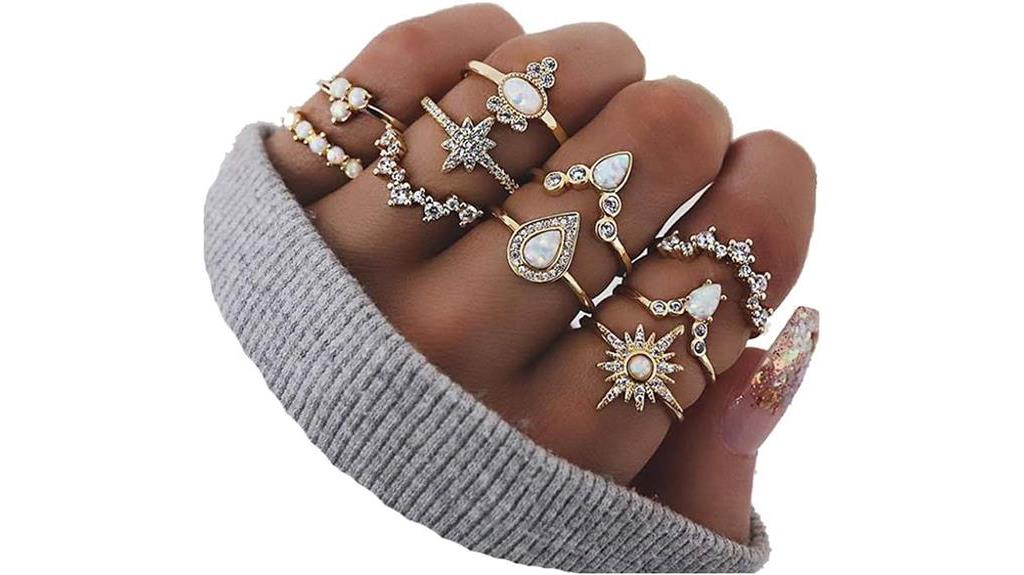 boho vintage knuckle rings