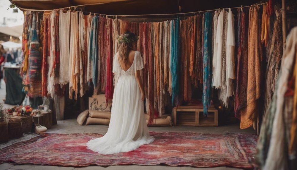 boho wedding dress shopping