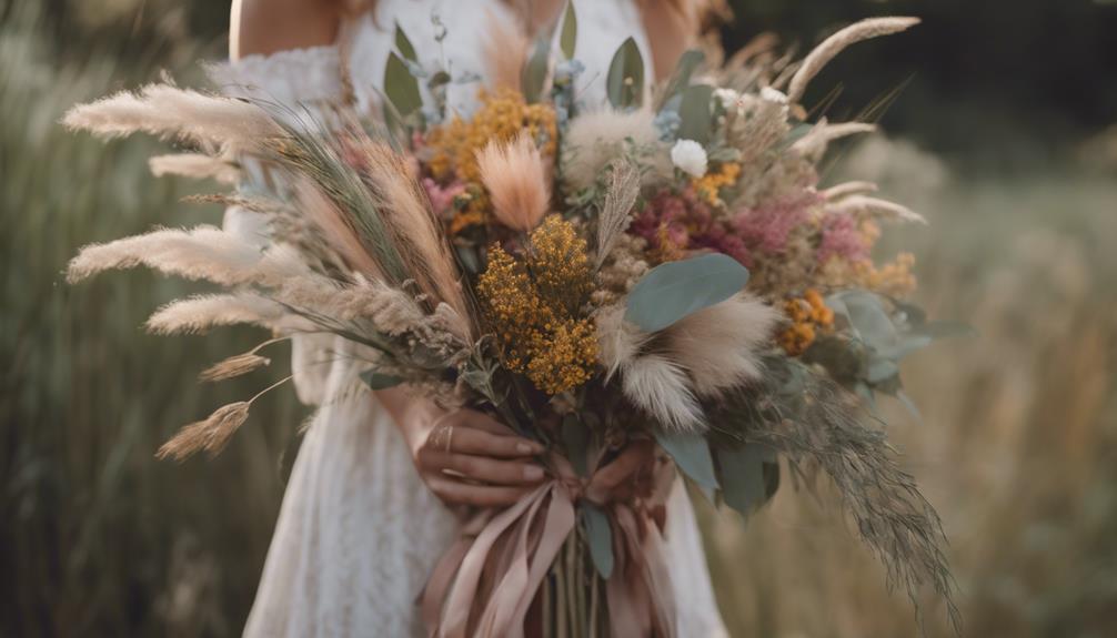 boho wedding flowers featured