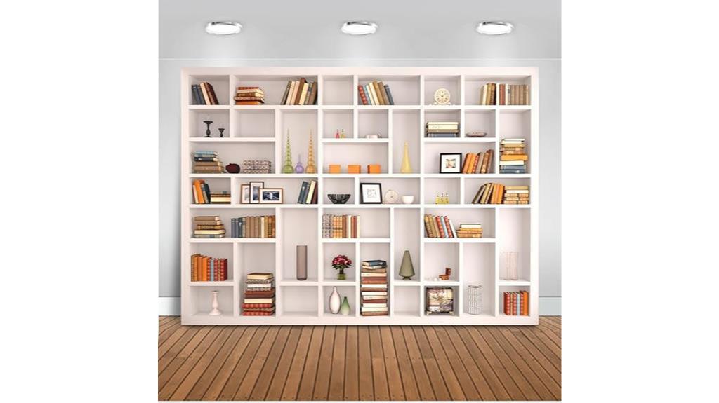 bookshelf zoom video backdrop