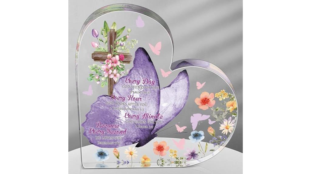 butterfly themed christian desk decor