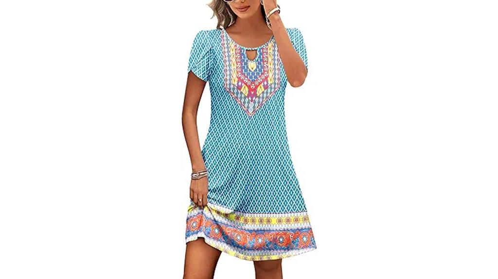 casual a line dress pockets