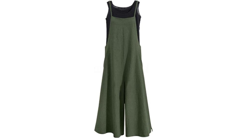 casual wide leg jumpsuit for women