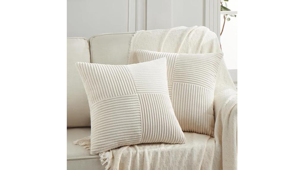 chic cream throw pillow