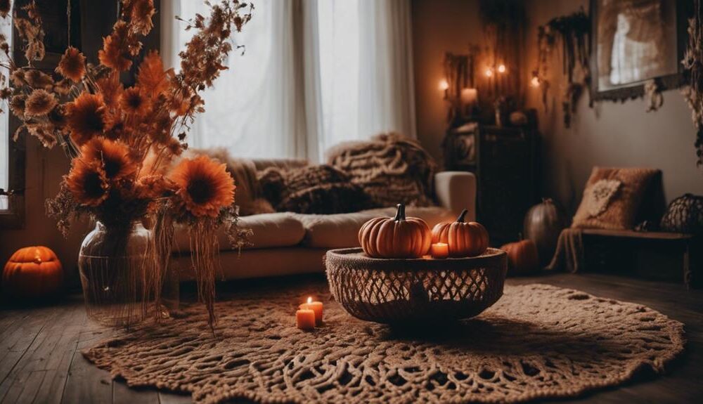 chic halloween boho decor