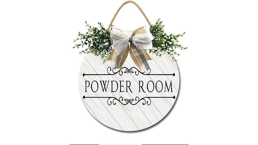 chic powder room decor