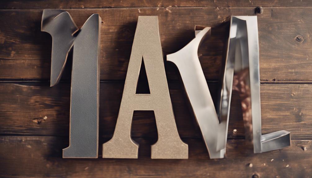 choosing letter wall decor