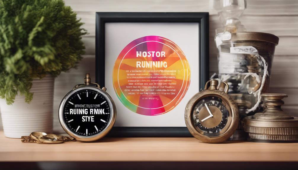 choosing running themed wall decor