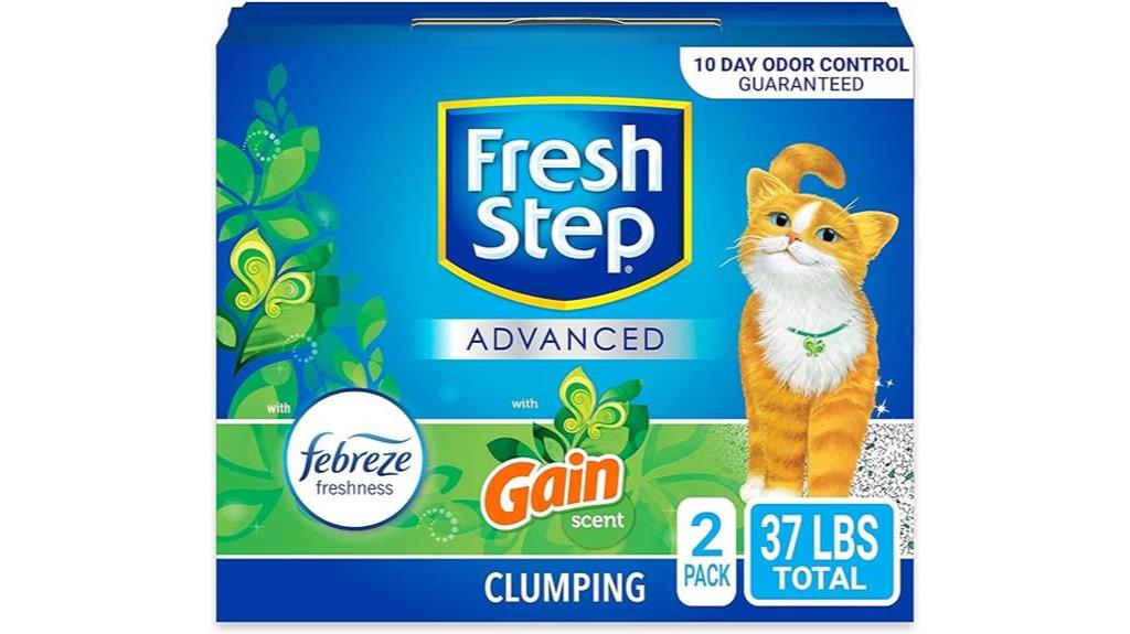 clumping litter with gain