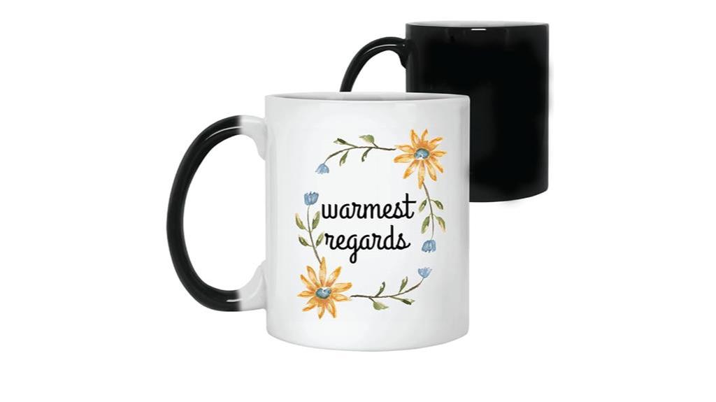 color changing floral mug