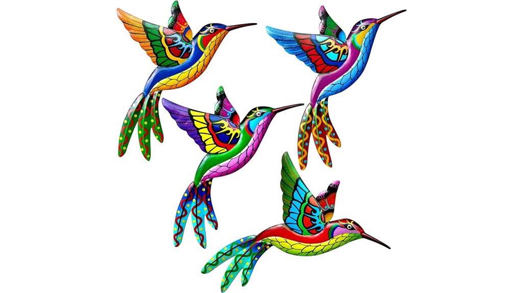 colorful 3d bird decor