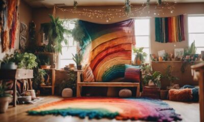 colorful boho classroom decor