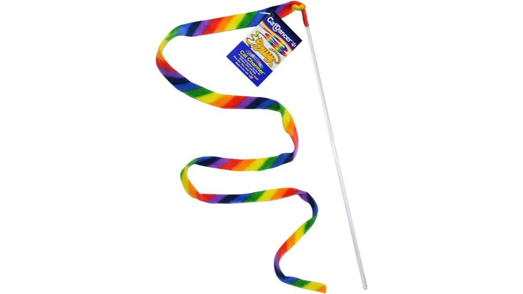 colorful cat toy wand