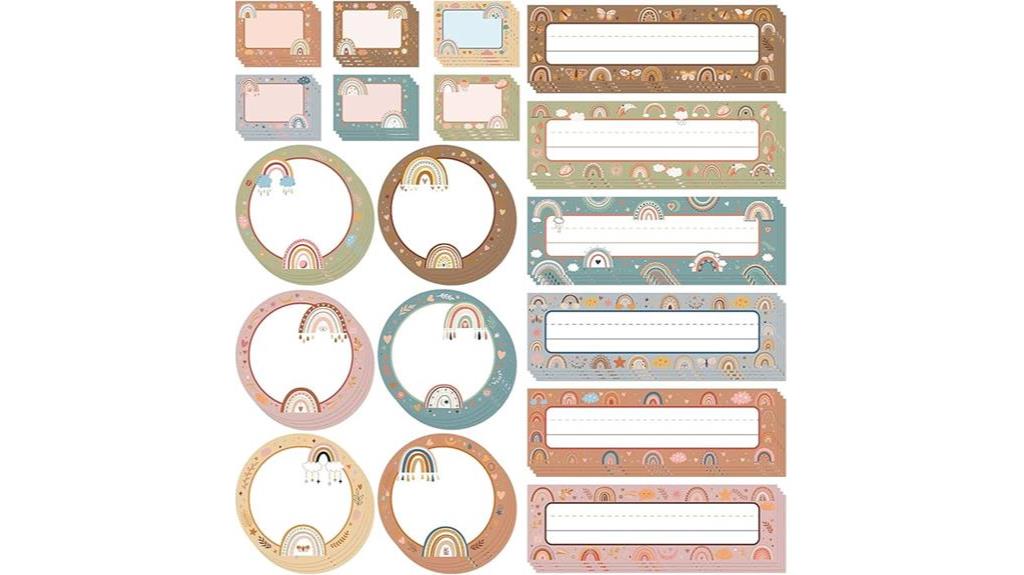 colorful name tags for organization