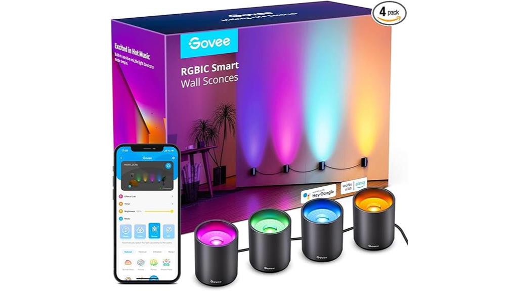 colorful smart wall lights
