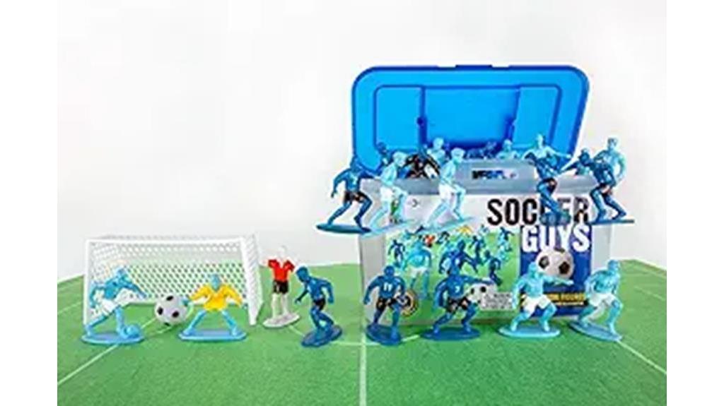 colorful soccer action figures