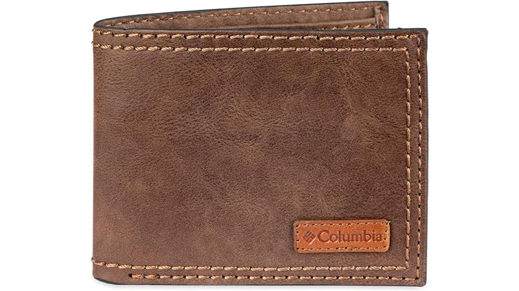 columbia bifold wallet features