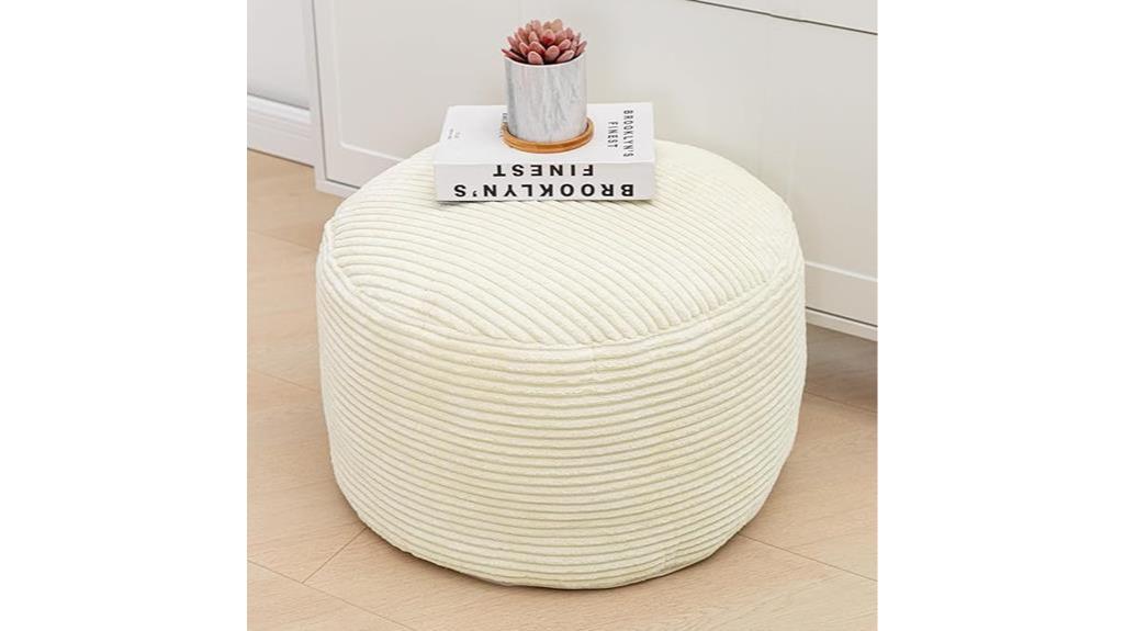 comfortable ottoman filler option