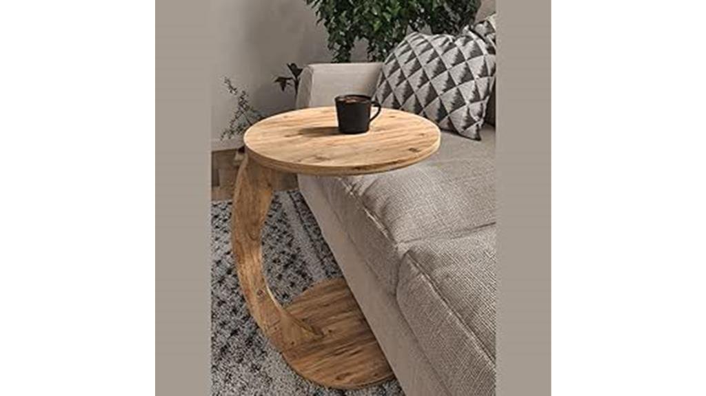 compact c shaped table design