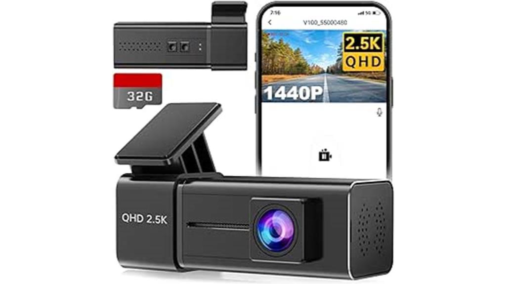 compact hidden dashcam device