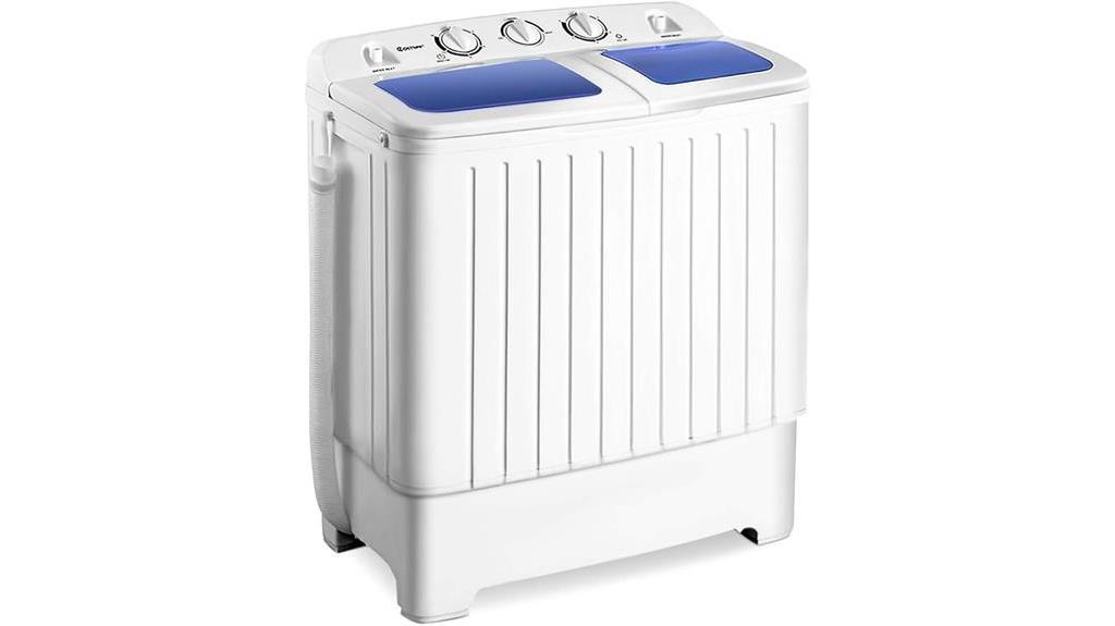 compact twin tub design