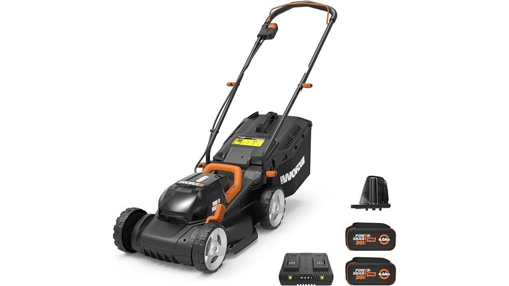 cordless lawn mower option