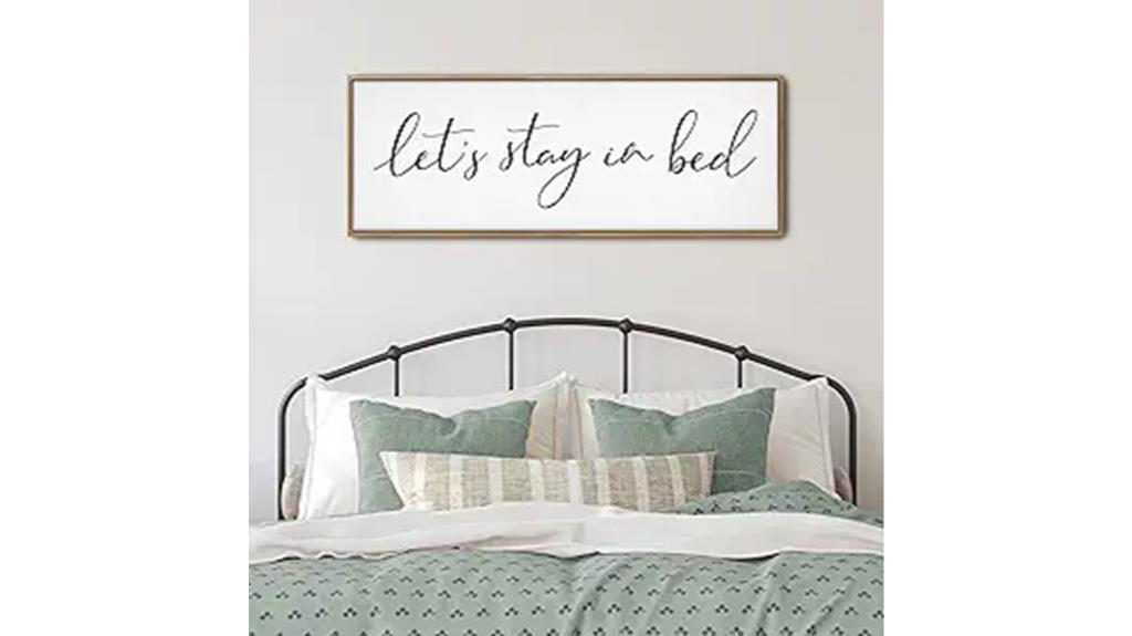 cozy bedroom wall art