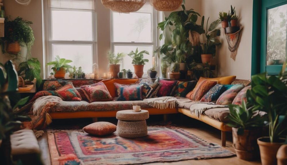 cozy bohemian living room