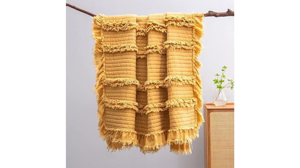 cozy pre washed quilted throw