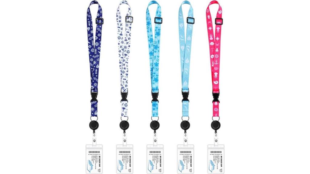 cruise lanyard set with retractable reel