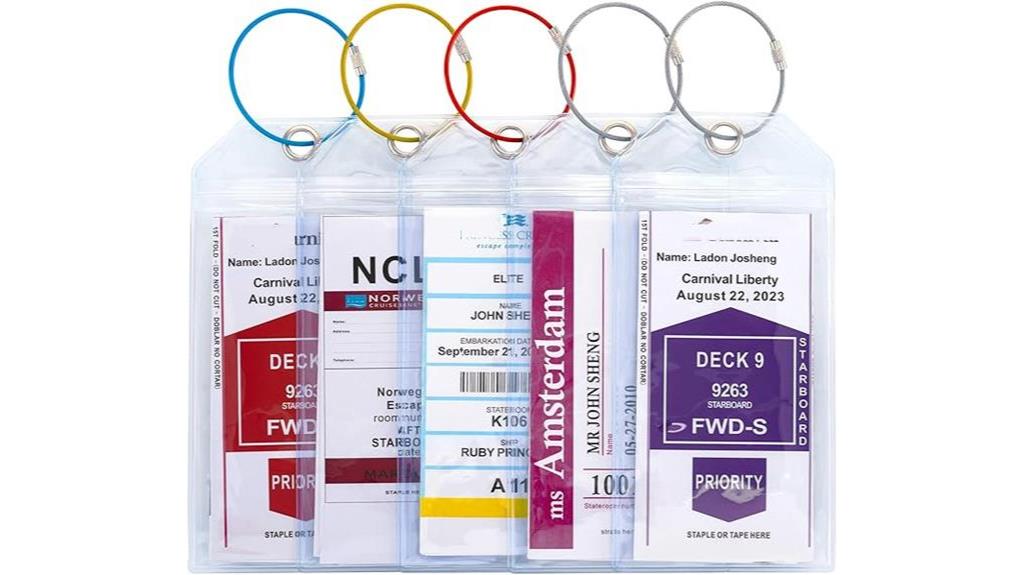 cruise luggage tag holder