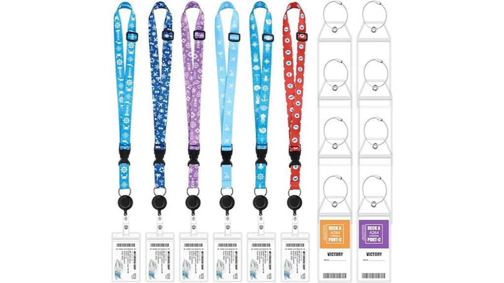 cruise ship lanyard set