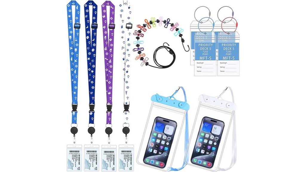 cruise ship lanyard set