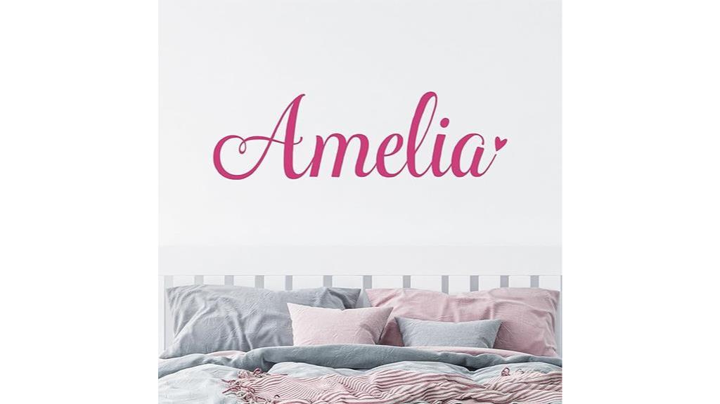 custom baby name decal