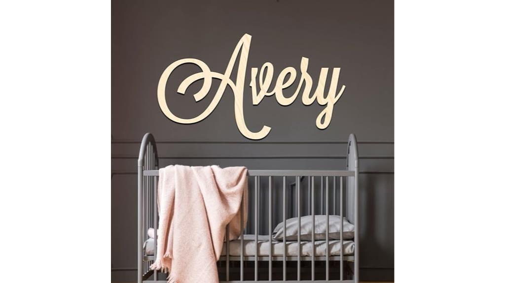 custom wood name sign