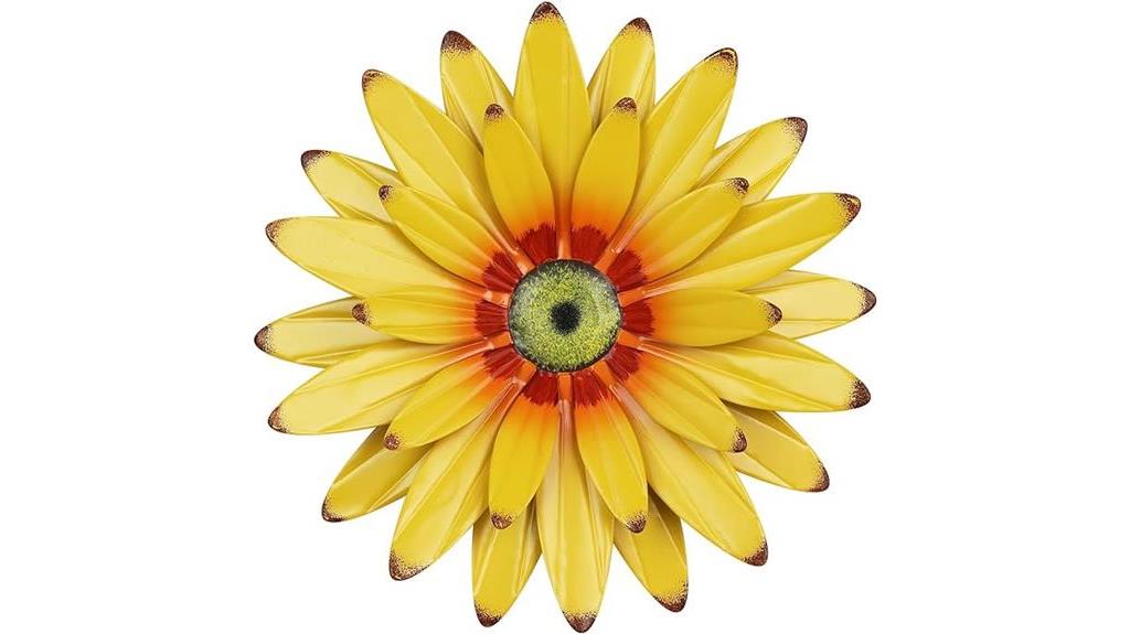 decorative metal sunflower art