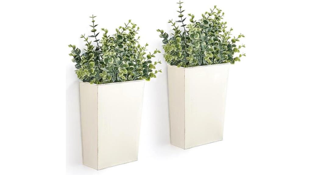 decorative metal wall planter