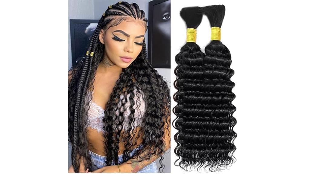 deep wave braiding hair
