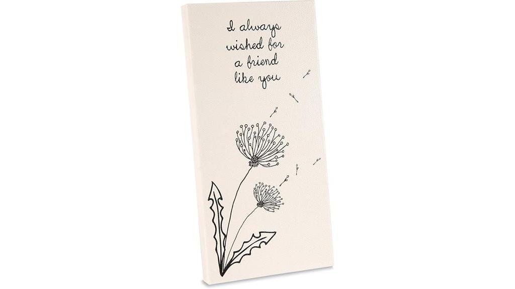 delicate dandelion on canvas