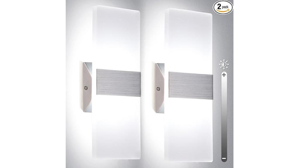 dimmable wall sconces set