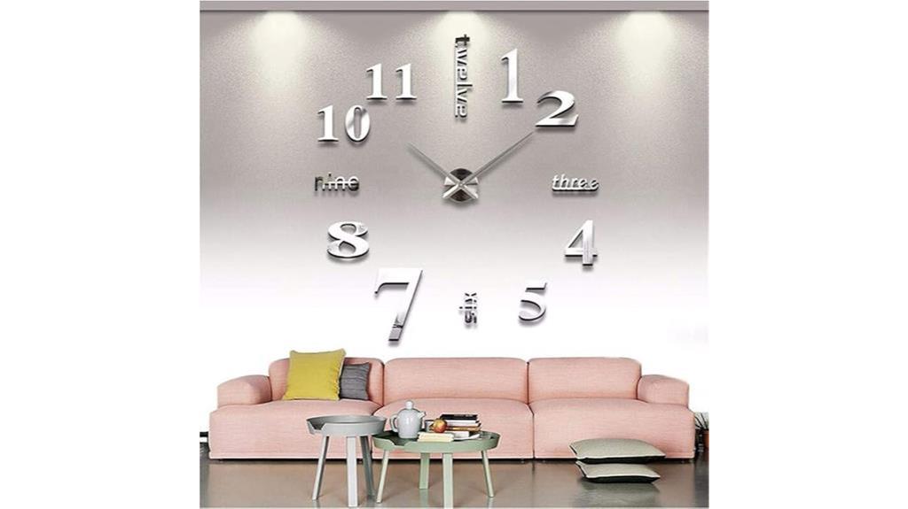 diy 3d mirror clock