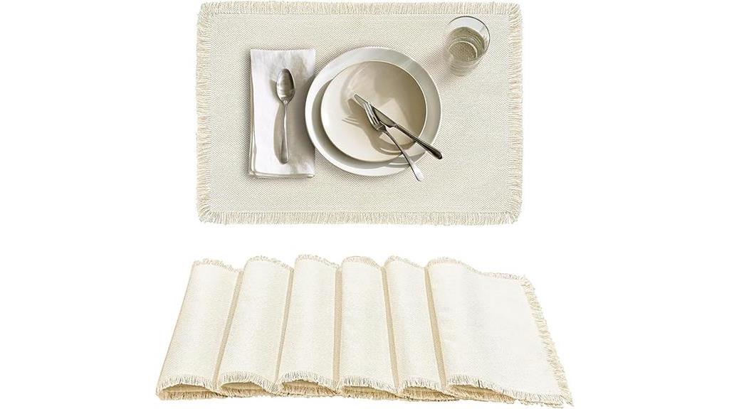durable cotton placemats set