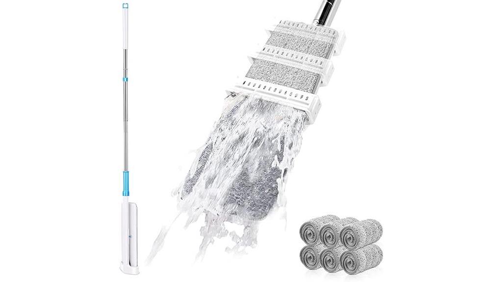 efficient self wringing flat mop