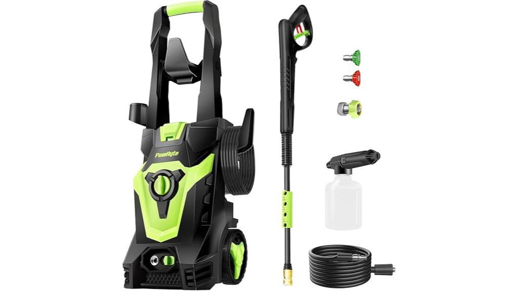 electric pressure washer features