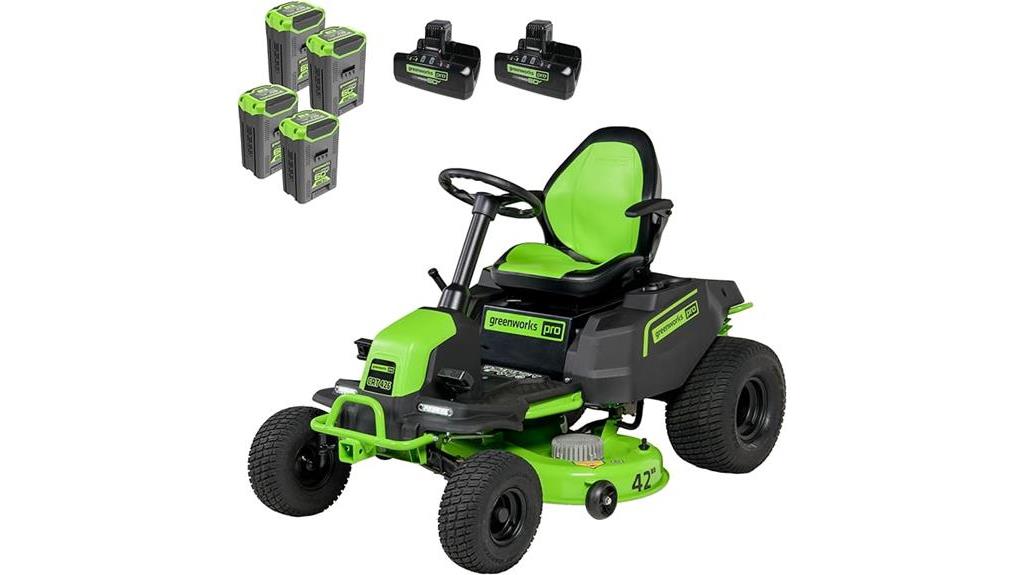 electric riding mower package