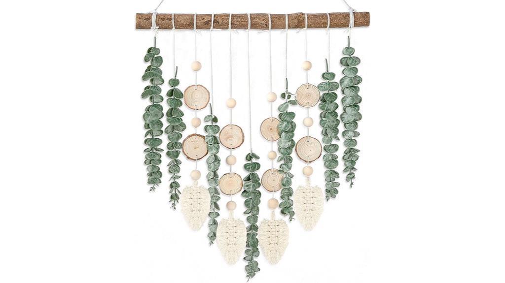elegant artificial eucalyptus decor